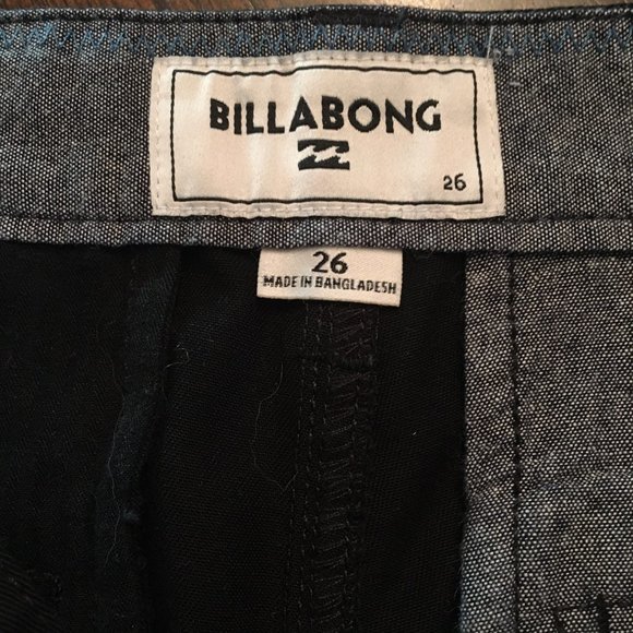 Billabong Black Bermuda Chino Shorts - Picture 13 of 14